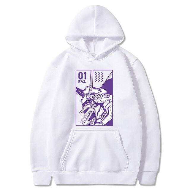 Anime EVA Men's Long Sleeve Hoodies