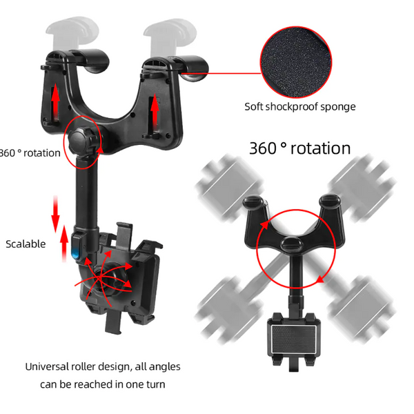 Rotatable Smart Phone Car Holder